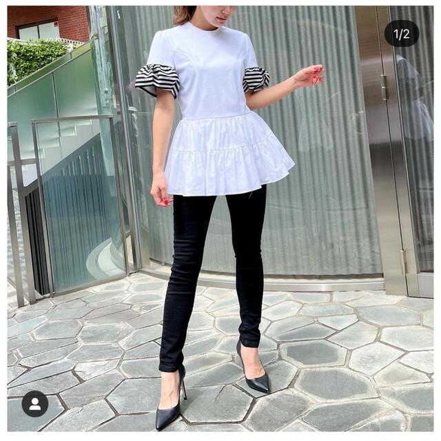 ボーダーズアットバルコニー　催事限定　PEPLUM TOP 新品！