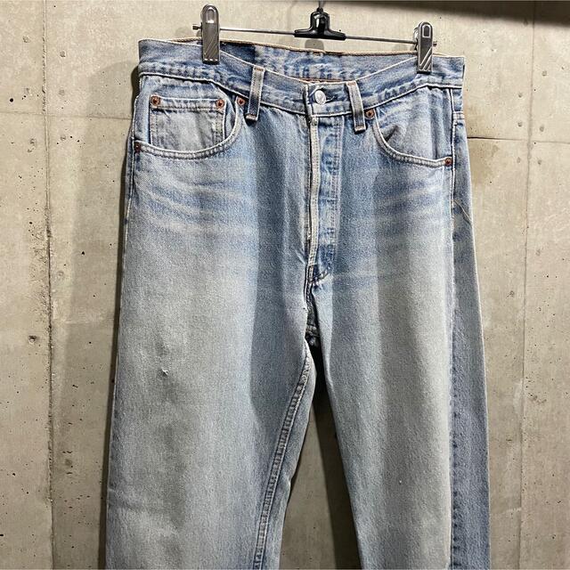 501 - levi's 501 usa製 クラッシュ ダメージ デニム グランジ パンツ