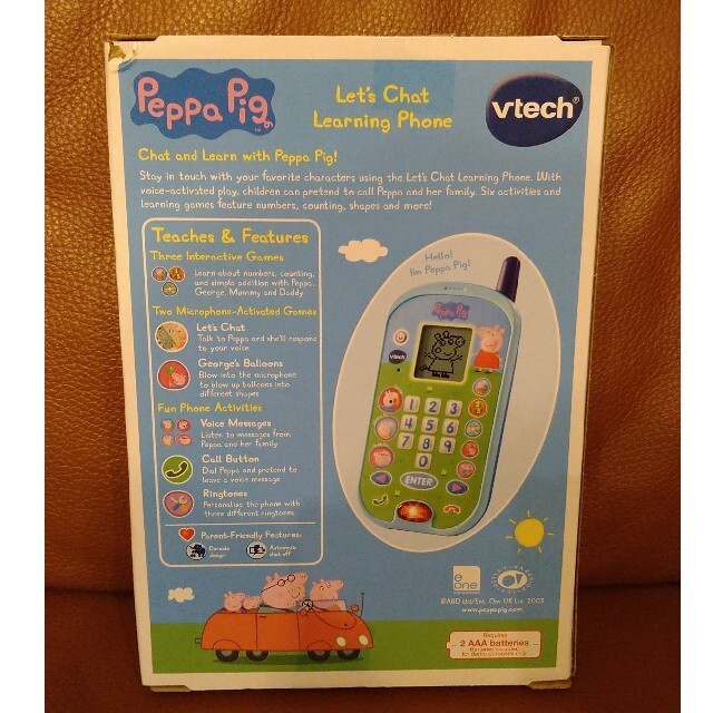 VTech ペッパピッグ レッツチャット学習電話 キッズ/ベビー/マタニティのおもちゃ(知育玩具)の商品写真