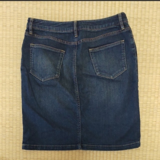 MUJI (無印良品)(ムジルシリョウヒン)の無印良品　ひざ丈 デニムスカート　サイズ　64 レディースのスカート(ひざ丈スカート)の商品写真