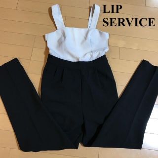 リップサービス(LIP SERVICE)のリップサービス LIP SERVICE バイカラー オールインワン ロンパース(オールインワン)