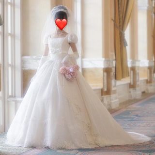 写真立てもお付けしますディズニー結婚式　FTWミッキーラメロングベール/ロンググローブ/写真立て付き