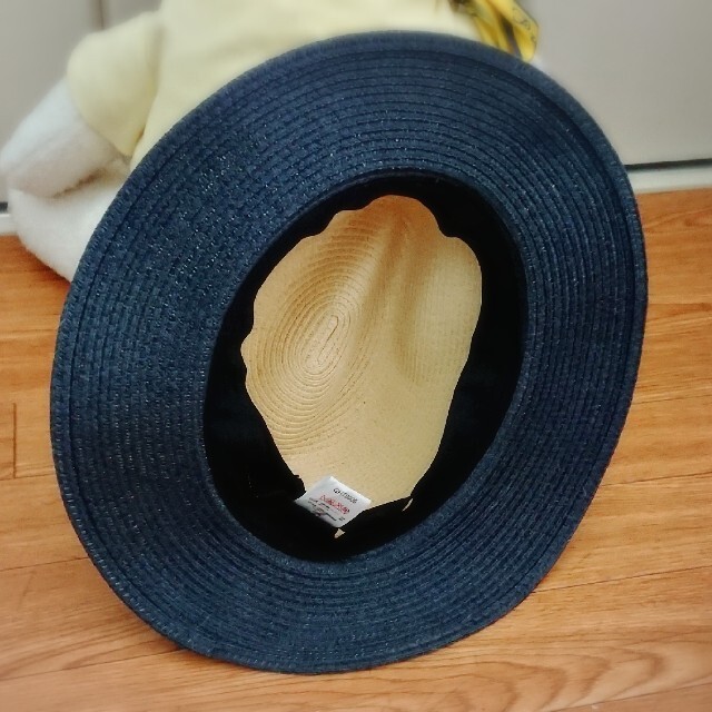 バイカラーハット レディースの帽子(麦わら帽子/ストローハット)の商品写真