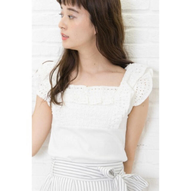 JILL by JILLSTUART(ジルバイジルスチュアート)の｜Ｒａｙ　７月号掲載｜ラッフルサマーカットソー レディースのトップス(シャツ/ブラウス(半袖/袖なし))の商品写真