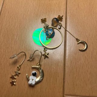 ガーグル　ピアス　宇宙　星　月　宇宙飛行士(ピアス)