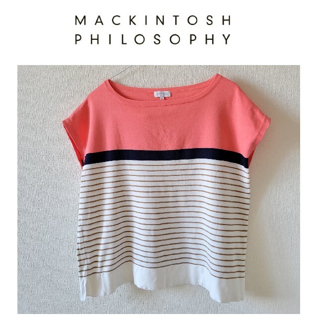 MACKINTOSH PHILOSOPHY(マッキントッシュフィロソフィー)のマッキントッシュフィロソフィー コットンサマーニットカットソー レディースのトップス(カットソー(半袖/袖なし))の商品写真