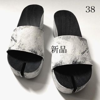 マルタンマルジェラ(Maison Martin Margiela)の新品/38 メゾン マルジェラ足袋 TABI タビ サンダル ペンキ ペイント(サンダル)