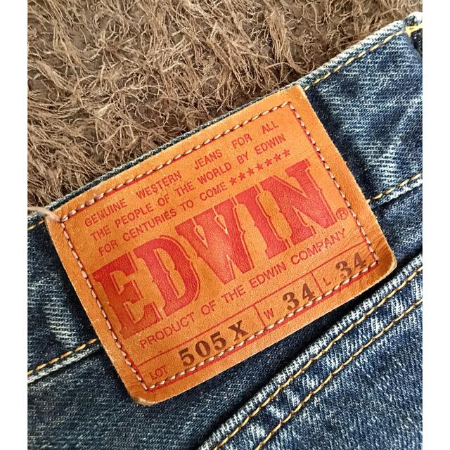 Levi's(リーバイス)の希少 90'sEDWIN 505X 赤耳セルビッジ ストレートデニムパンツ メンズのパンツ(デニム/ジーンズ)の商品写真