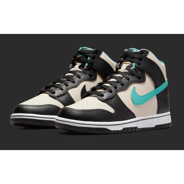 Dunk High  Pearl White and Washed Teal