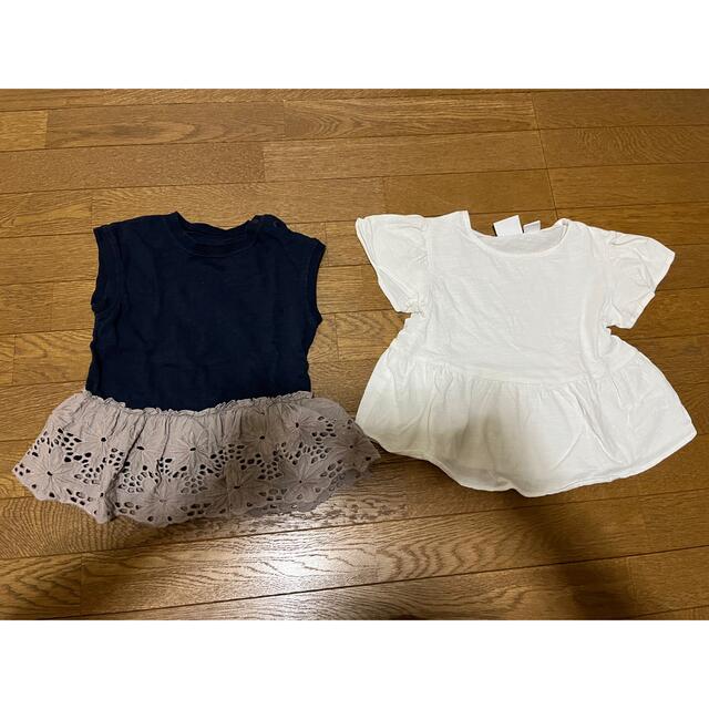 ZARA KIDS(ザラキッズ)のgu ZARA フリルトップス　まとめ売り キッズ/ベビー/マタニティのベビー服(~85cm)(Ｔシャツ)の商品写真