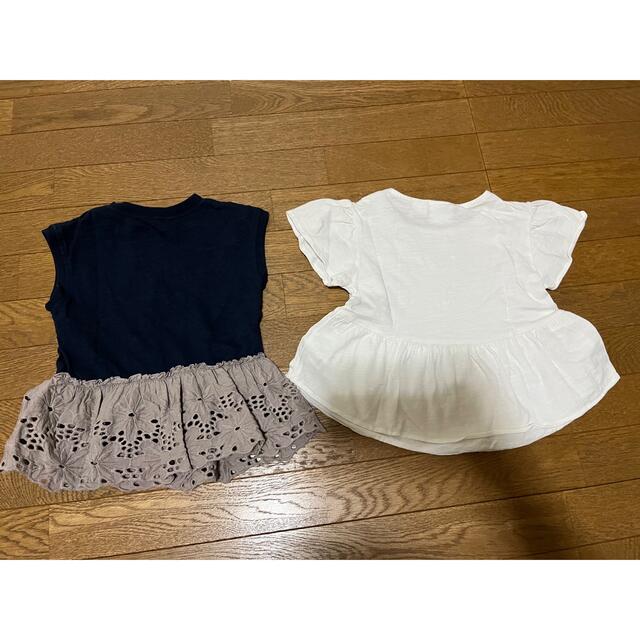 ZARA KIDS(ザラキッズ)のgu ZARA フリルトップス　まとめ売り キッズ/ベビー/マタニティのベビー服(~85cm)(Ｔシャツ)の商品写真