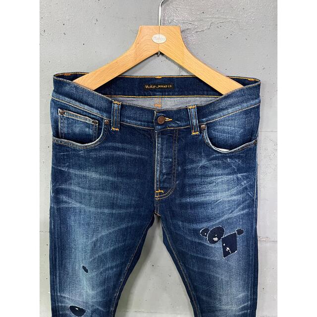 美品!NUDIE JEANS TILTED TOR PATCH MENDED