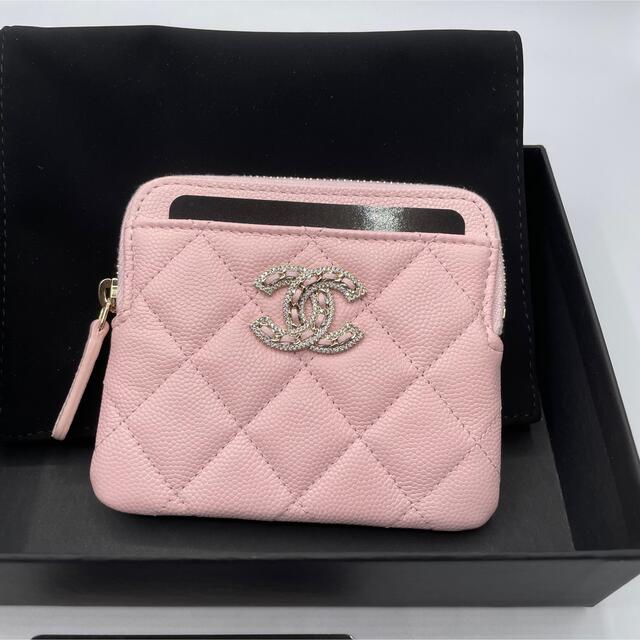 CHANEL シャネル コインケース カードケース ベージュ ピンク