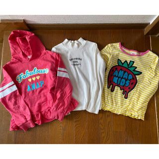 アナップキッズ(ANAP Kids)のアナップロンT3点セット(Tシャツ/カットソー)