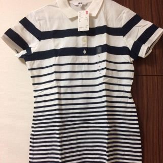 ユニクロ(UNIQLO)のSOLDES様専用 ユニクロ ボーダー ポロシャツ(ポロシャツ)