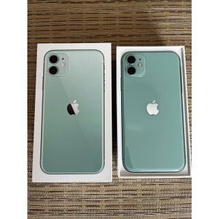 アイフォーン(iPhone)の【美品・中古】iPhone11 64GB グリーンSIMロック解除済み(スマートフォン本体)