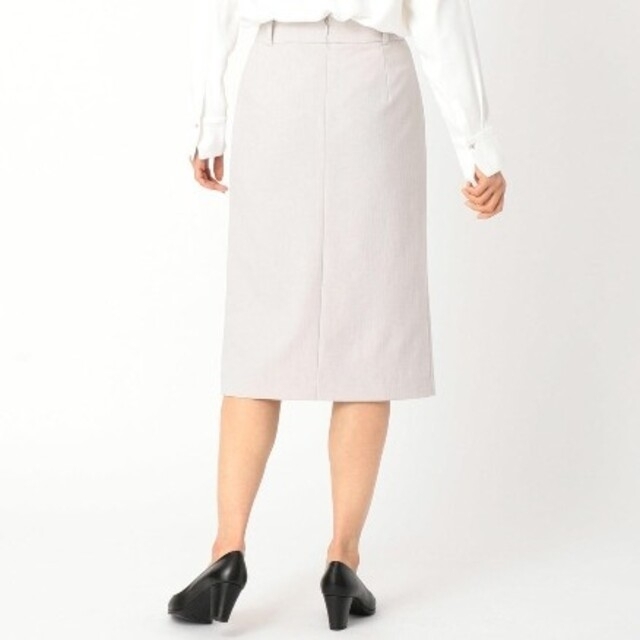 COMME CA ISM(コムサイズム)の9号　COMME CA ISM　ウォッシャブル　 タイトスカート　ライトグレー レディースのスカート(ひざ丈スカート)の商品写真