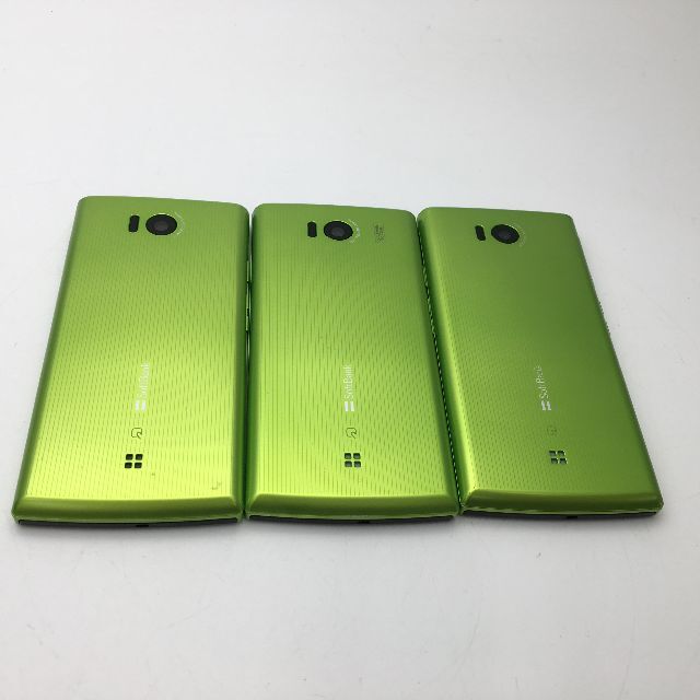 専用◆103SH中古グリーン　３台セット スマホ/家電/カメラのスマートフォン/携帯電話(スマートフォン本体)の商品写真