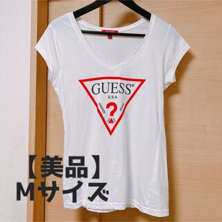 ゲス(GUESS)の【美品】GUESSロゴTシャツ(Tシャツ(半袖/袖なし))