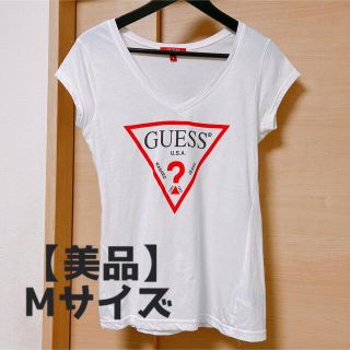 ゲス(GUESS)の【美品】GUESSロゴTシャツ(Tシャツ(半袖/袖なし))