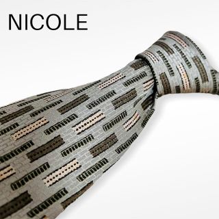 ニコル(NICOLE)の【美品】NICOLE ネクタイ グリーン ブラウン(ネクタイ)