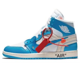 ナイキ(NIKE)のOff-White × Nike Air Jordan 1 High UNC (スニーカー)