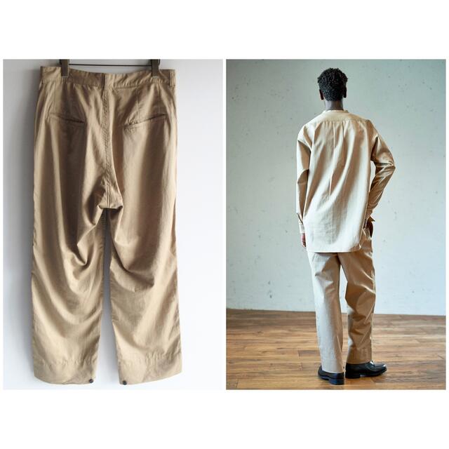 COMOLI(コモリ)の美品 RAKINES Metis twill 1tuck pants サイズ3 メンズのパンツ(スラックス)の商品写真