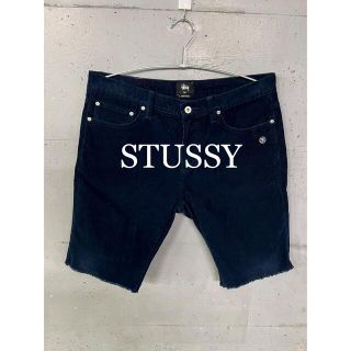 ステューシー(STUSSY)の美品！STUSSY コーデュロイショートパンツ！ネイビー！(ショートパンツ)