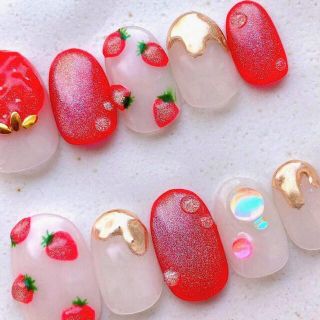 ハンドメイド ネイルチップ(つけ爪/ネイルチップ)