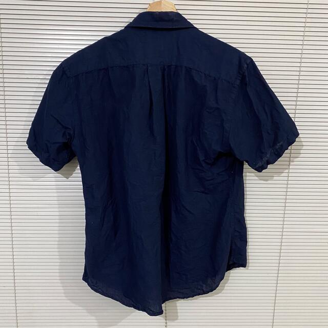 BACK NUMBER(バックナンバー)のback number半袖リネンシャツ ネイビー メンズのトップス(シャツ)の商品写真