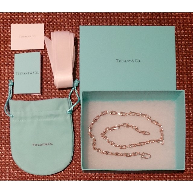 Tiffany & Co. - TIFFANY ティファニー☆ハードウェアリンクネックレス☆銀座本店で購入正規品