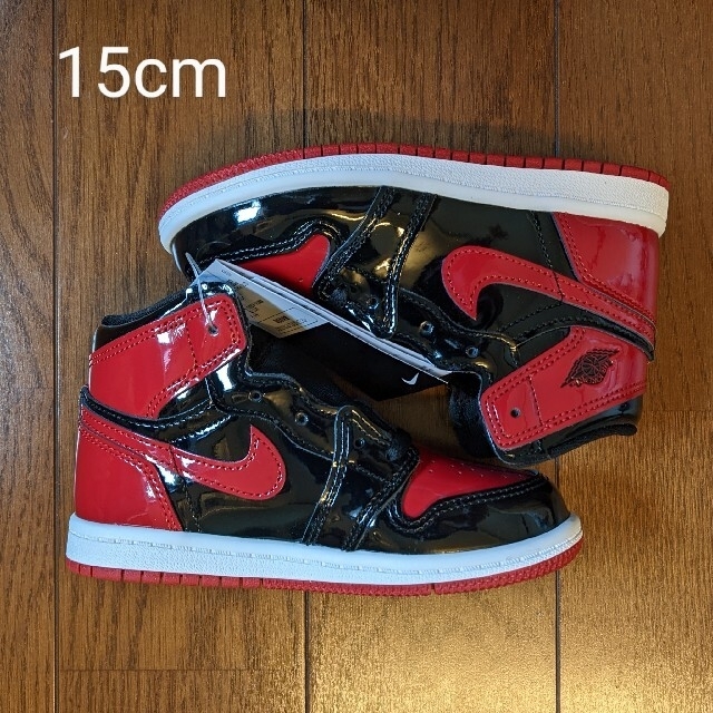 Nike TD Air Jordan 1 High OG "PatentBred