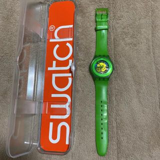 スウォッチ(swatch)のスウォッチ　グリーン　電池新品交換(腕時計(アナログ))