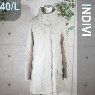 INDIVI - 美品 INDIVI 3WAY 中綿ダウンライナー付 モッズコート 38の