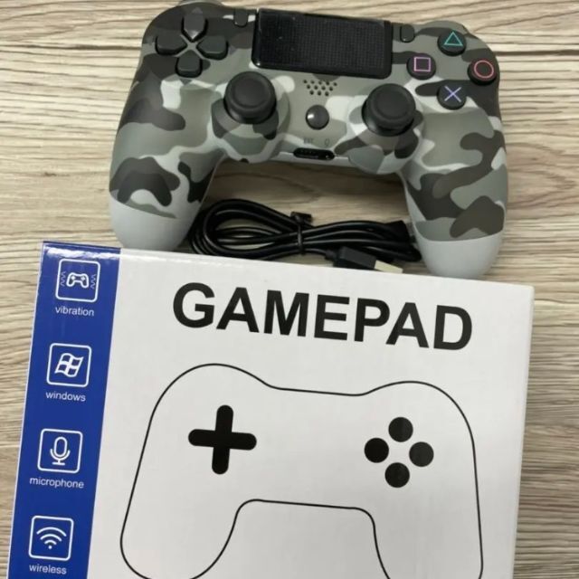 迷彩グレー PS4互換無線コントローラー プレステ4 プレイステーション4