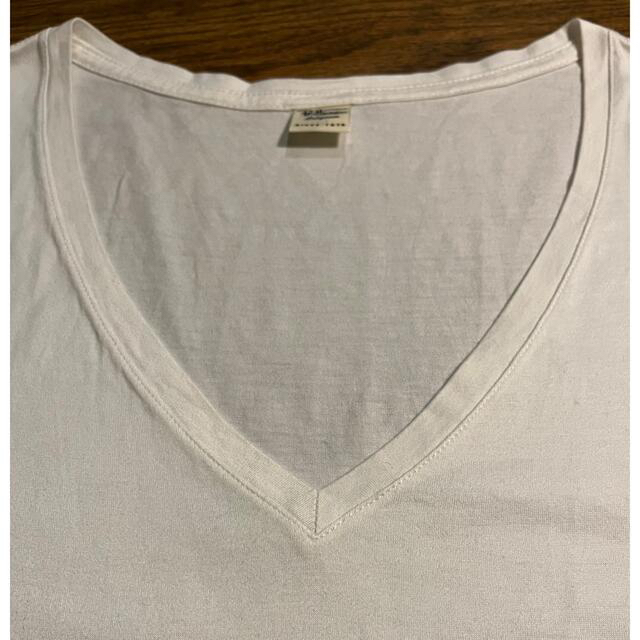 Ron Herman(ロンハーマン)のRon Herman /VネックTシャツ / SIZE:S /WHITE レディースのトップス(Tシャツ(半袖/袖なし))の商品写真
