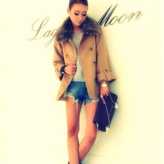 LagunaMoon(ラグナムーン)のラグナムーン Aラインコート レディースのジャケット/アウター(毛皮/ファーコート)の商品写真