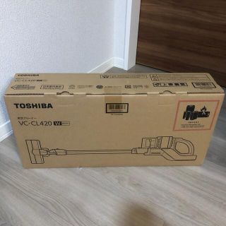 トウシバ(東芝)の東芝 VC-CL420(W) 【新品】トルネオV コードレスクリーナー ホワイト(掃除機)