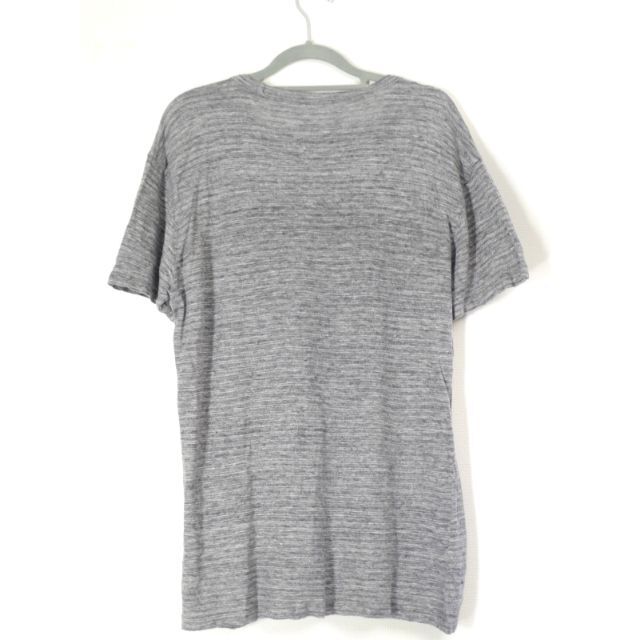 Alexander Wang(アレキサンダーワン)の美品◆アレキサンダーワン メンズ リネン素材 半袖 カットソー Tシャツ 灰 S メンズのトップス(Tシャツ/カットソー(半袖/袖なし))の商品写真