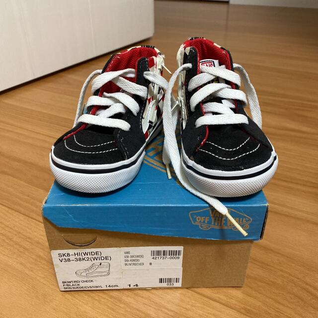 VANS(ヴァンズ)の★未使用品 VANS キッズスニーカー☆ キッズ/ベビー/マタニティのベビー靴/シューズ(~14cm)(スニーカー)の商品写真