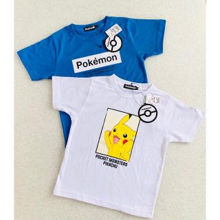 ポケモン(ポケモン)の120 ポケモン　tシャツ ピカチュウ　男の子　　半袖　男児　新品　2枚セット(Tシャツ/カットソー)