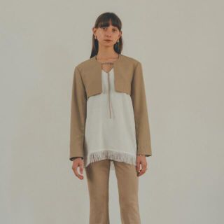 CLANE - STRAP DESIGN SHORT JACKET クラネの通販 by mi's shop ...