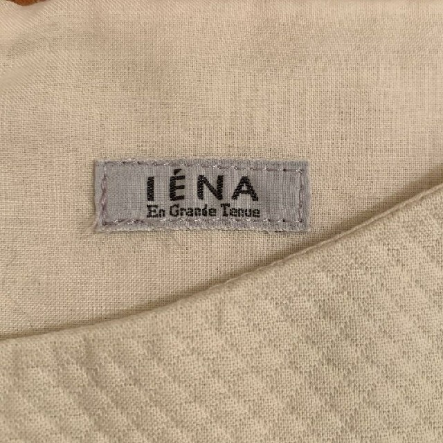 IENA(イエナ)のIÉNA コットン　ピケ　ワンピース　アイボリー　ホワイト　白　 ベージュ レディースのワンピース(ひざ丈ワンピース)の商品写真