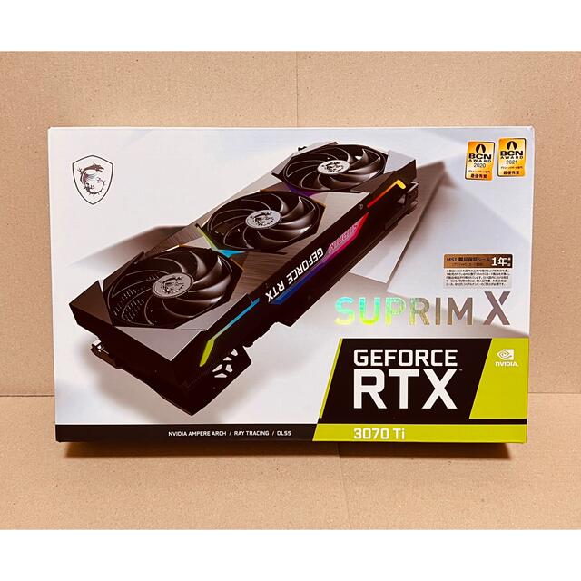 ★美品★MSI GeForce RTX 3070 Ti SUPRIM X 8G  スマホ/家電/カメラのPC/タブレット(PCパーツ)の商品写真