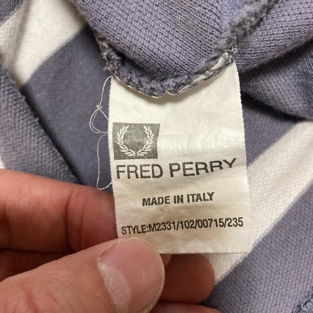 FRED PERRY(フレッドペリー)のイタリア製　フレッドペリー　ポロシャツ/ラガーシャツ　サイズM メンズのトップス(ポロシャツ)の商品写真