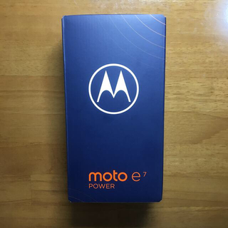 モトローラ(Motorola)の新品 未使用 moto e7 power タヒチブルー SIMフリー 残債なし(スマートフォン本体)