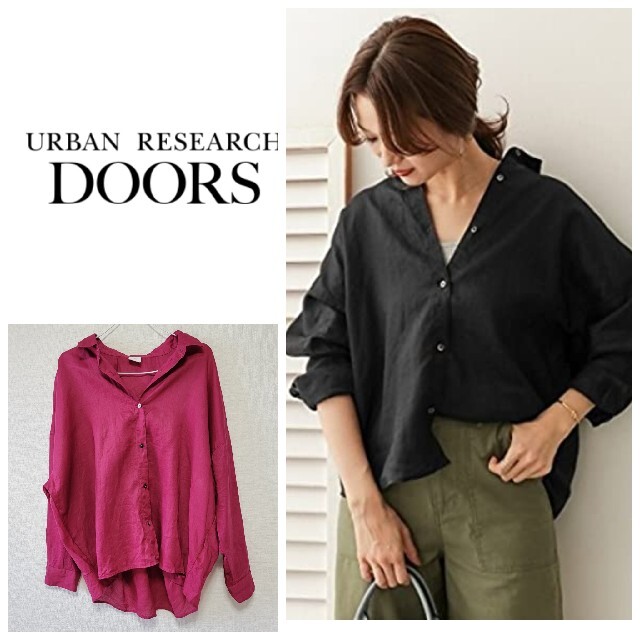 URBAN RESEARCH DOORS(アーバンリサーチドアーズ)のアーバンリサーチドアーズ リネンシャツ レディースのトップス(シャツ/ブラウス(長袖/七分))の商品写真