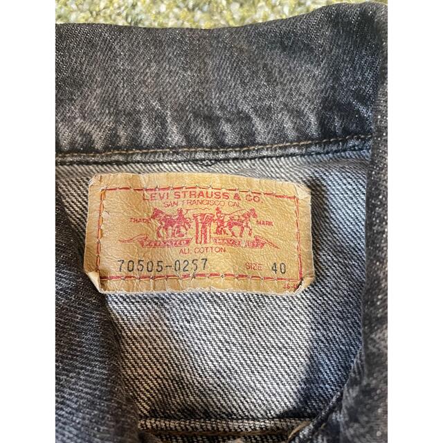 Levi's(リーバイス)のリーバイス デニムジャケット Gジャン ブラックデニム 70508-0257  メンズのジャケット/アウター(Gジャン/デニムジャケット)の商品写真