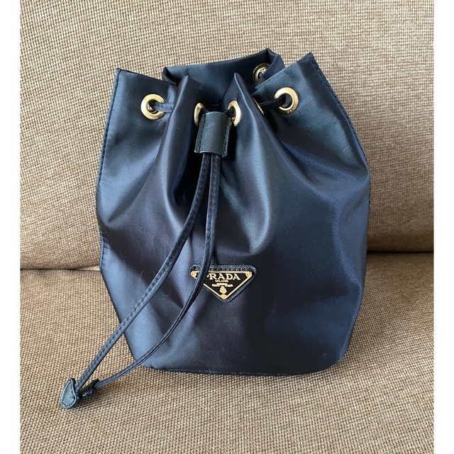 PRADA プラダ ノベルティ 巾着 ポーチ ミニバッグ 黒|プラダ PRADA プラダ ノベルティ 巾着 ポーチ ミニバッグ 黒|プラダ