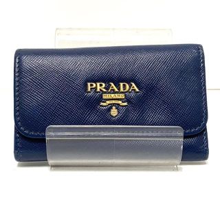 プラダ(PRADA)のプラダ キーケース - ネイビー 6連フック(キーケース)